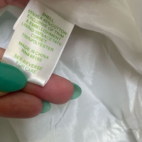 LILLY Pulitzer Langley Floral Beaded Silk Strapless Dress 2 - Picture 5 of 8